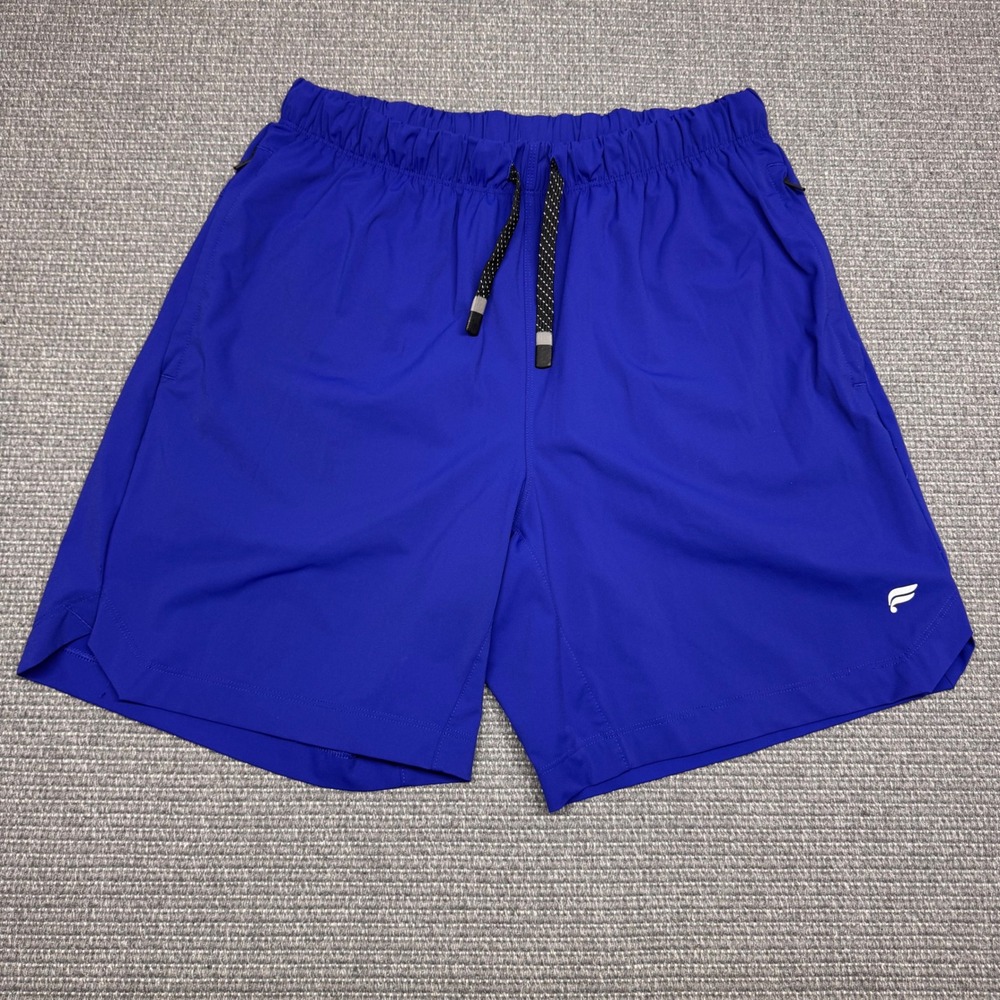 Fabletics Mens Fundamental Shorts Royal Blue 7 Inch Inseam Size M SO2148647-4486
